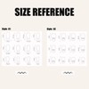 RUIENGCOMM 48PCS False Nails Natural Glitter Fake Nails Short Press