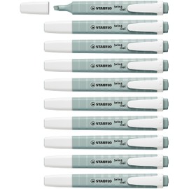 STABILO Swing Cool NatureColors Highlighters Pack of 10 Green Earth