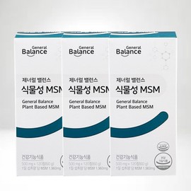 GCOOP General Balance Vegetable MSM, 120 tablets, 3 units / 지쿱 제너럴 밸런스 식물성 MSM, 120정, 3개