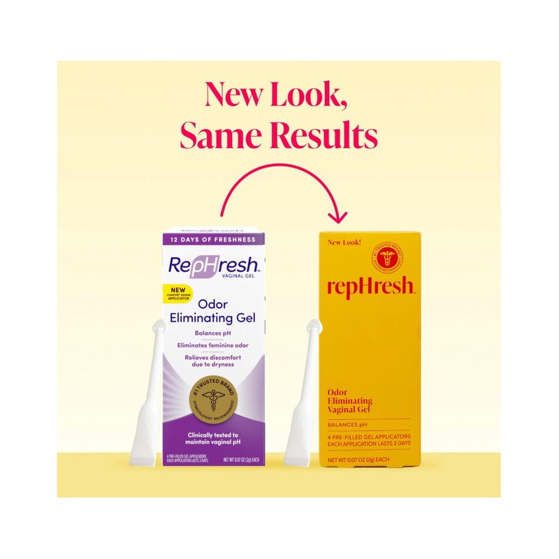 RepHresh Vaginal Gel, 0.07 oz, 12 Prefilled Applicators (Pack of