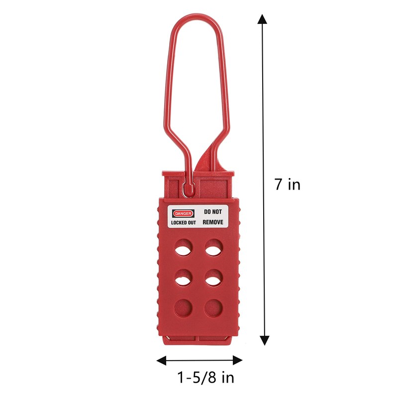 Frcctre 12 Pack Lock Out Tag Out Hasp, 6 Holes