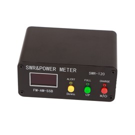 Standing Wave Meter Aluminium Alloy Digital Display 1.8‑50MHz FM AM CW SSB Modes Short Wave Power Standing Wave Meter