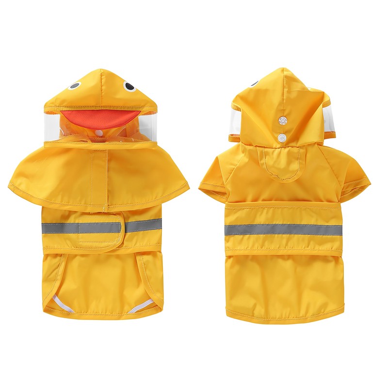 IOICYBF Dog Raincoat Hooded, Reflective Dog Slicker Poncho Adjustable Waterproof