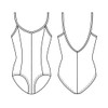 Mirella Princess Seam - Maillot para niña (2-4), Color Granate
