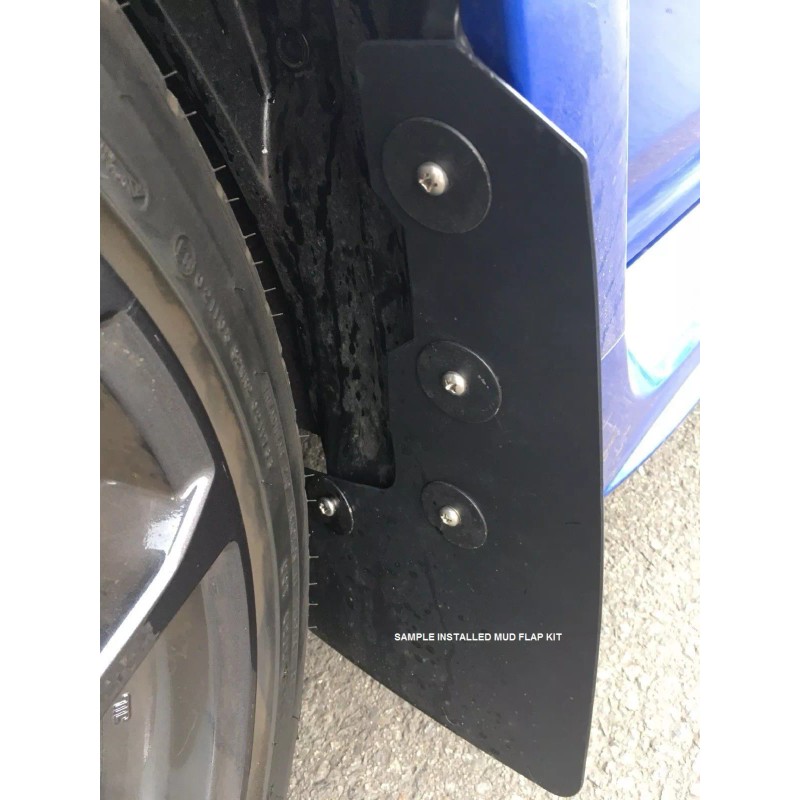 StreetRays 08-15 Mitsubishi EVO X Mud Flaps Set BLACK w/