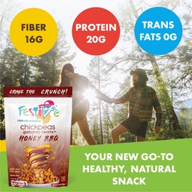 Feel Festive 12-Count White Cheddar Chickpea Garbanzo Beans - Crunchy Balanced Macro Nut Free Multipack Snacks - Non-GMO Vegan Soy-Free