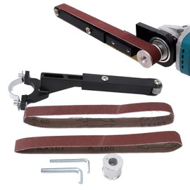 Air Belt Sander Adapter for Model 100 Angle Grinder, Sand Belt Pneumatic Tool Pneumatic Sander Air Inlet Mini Air Belt Grinder Air Tool for Deburring, Sanding and Finishing