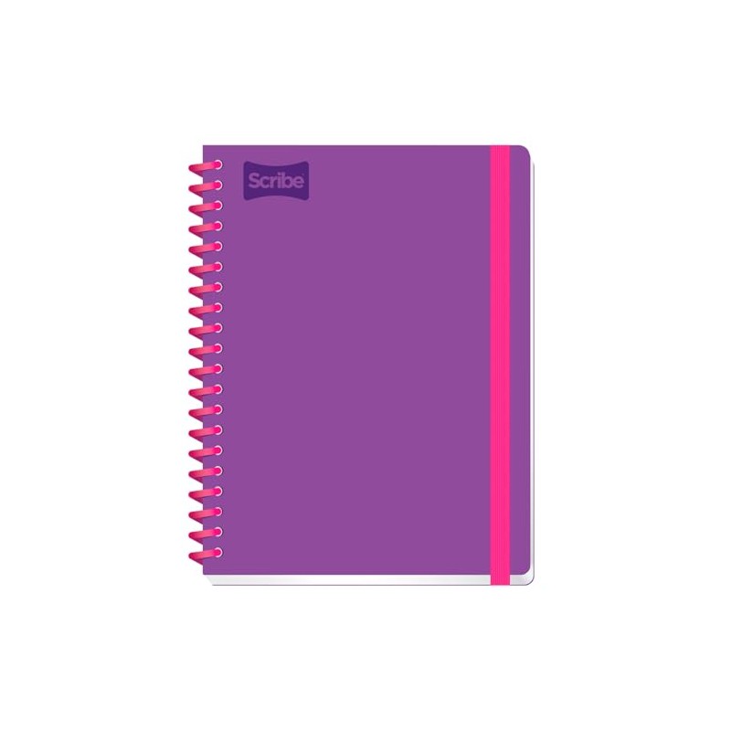 Scribe, EXCELLENCE, Cuaderno Espiral Sencillo Profesional de Pasta Dura, Raya