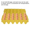Egg Tray, Plastic Multipurpose Egg Crates, Reusable, 30 Cells, 5