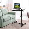 LEMY Folding Multi-Adjustable Rolling Laptop Desk - 360° Swivel -
