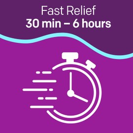 MiraFAST Soft Chews, from the makers of MiraLAX, Gentle Constipation Relief in 30min-6hrs, Fast Acting Laxative, Stimulant Free Saline Laxative, Magnesium Hydroxide, Blueberry & Raspberry Flavor, 60ct