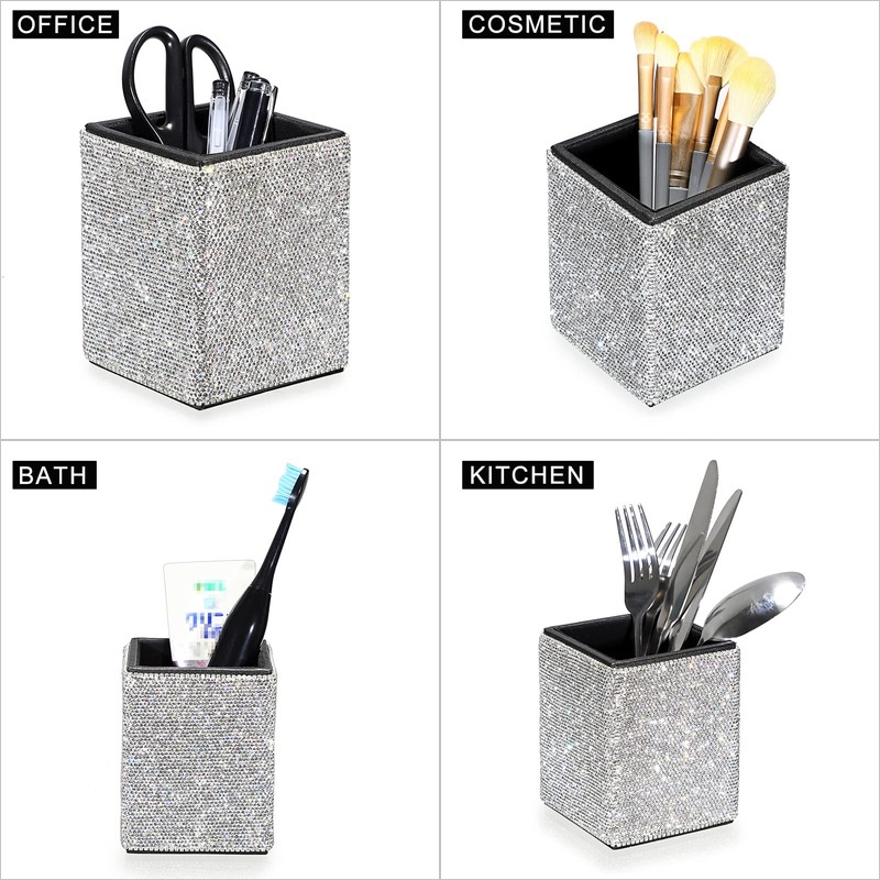 BTSKY Sparkly Bling Glam Makeup Brush Pen Decorative Diamond Crystal