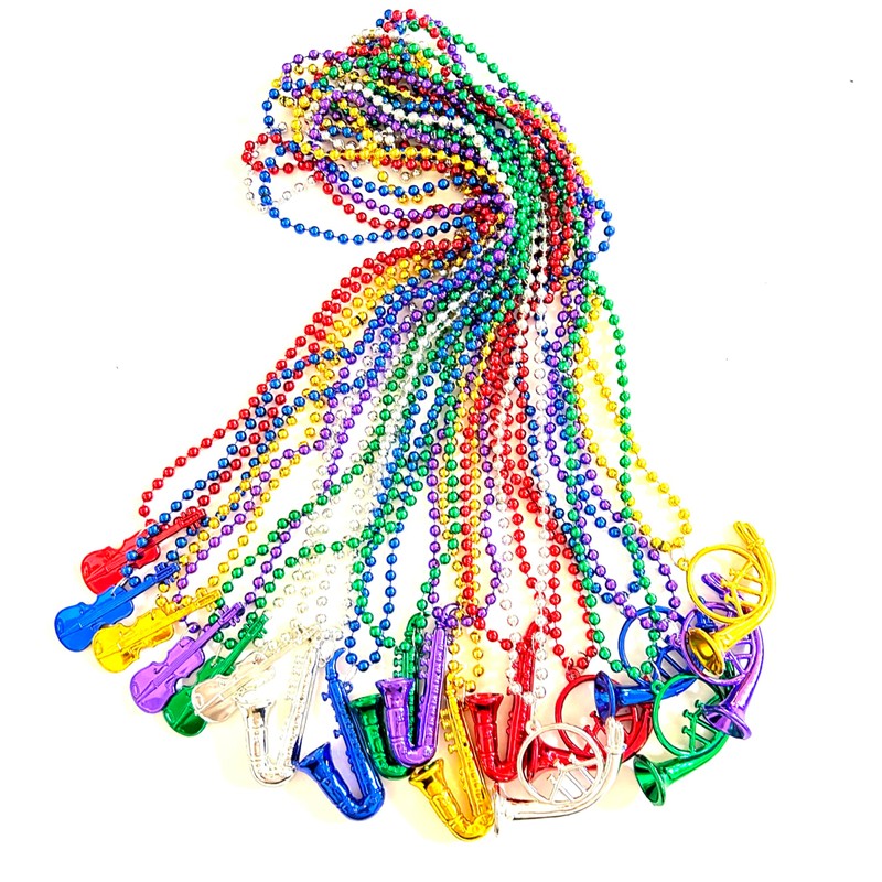 YSPPF 36Pcs Mardi Gras Bead Necklace Bulk Multi Colors Mardi