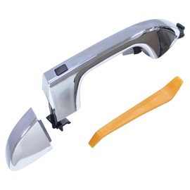ApplianPar Front Driver Side Exterior Door Handle Chrome and Gray for Kia Sportage 2017-2022