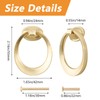 MOROBOR Round Pull Swing Ring, 6pcs Cabinet Drawer Ring Handles