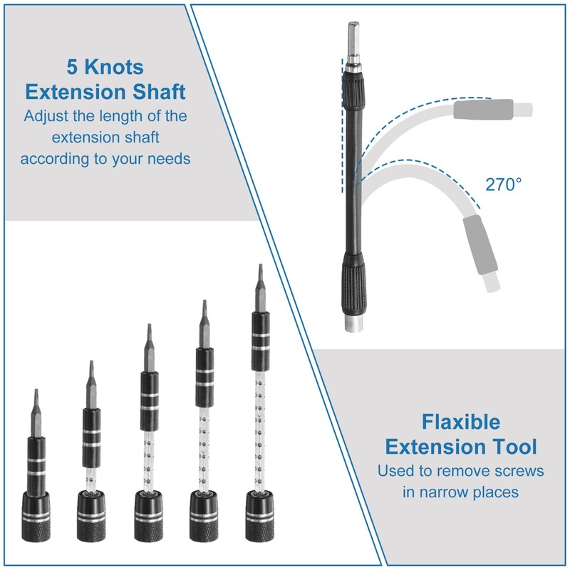 sourcing map 140 in 1 Magnetic Precision Screwdriver Set Electronics