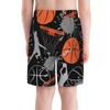 HOYYU Sports Basketball Boys Swim Trunks with Compression Liner Bathing