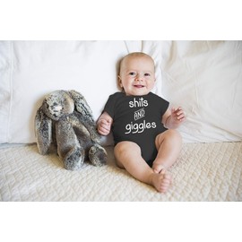Shits and Giggles - Parody Sayings - Funny Cute Infant Creeper, One-Piece Baby Bodysuit