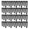 ECADY Hair Clips Multi-Size 60pcs Durable & Non-Slip Black Metal