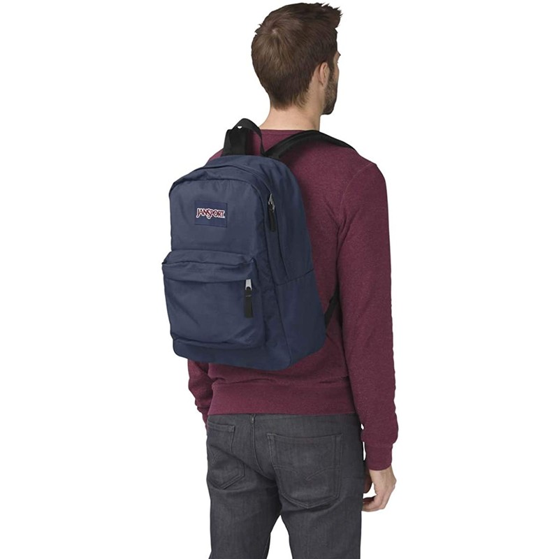 JanSport, Superbreak Backpack, Navy Blue, One Size.