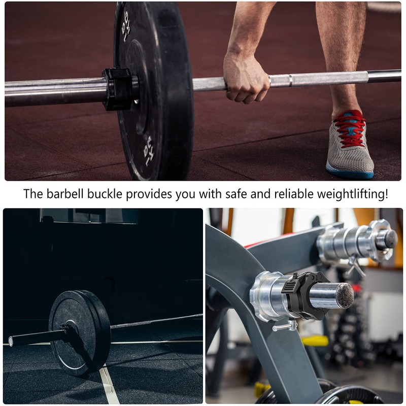 Drado 2-Pack Barbell Clamps 2 Inch Quick Release Olympic Barbell