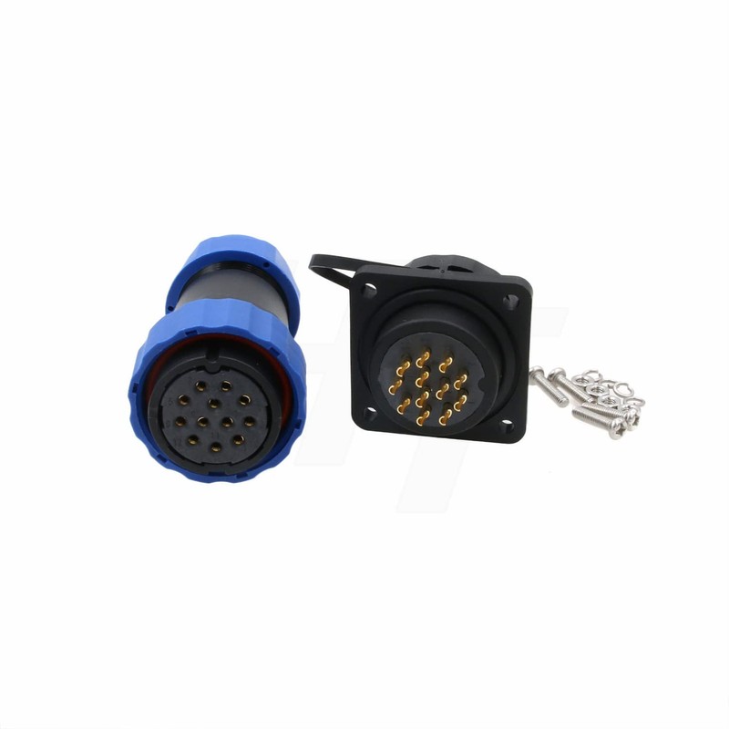 HangTon HE29 12 Pin Male Waterproof IP68 Round Current Socket