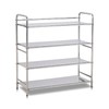 TAO ONE 4-Tier Stainless Steel Shoe Rack, Heavy Duty Metal