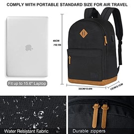 KOPHLY Large Carry-on Travel Laptop Backpack with USB Charging Port For Men and Women, Classic Backpack for College, Work Bag, Travel Backpacks(18Inches/grey)