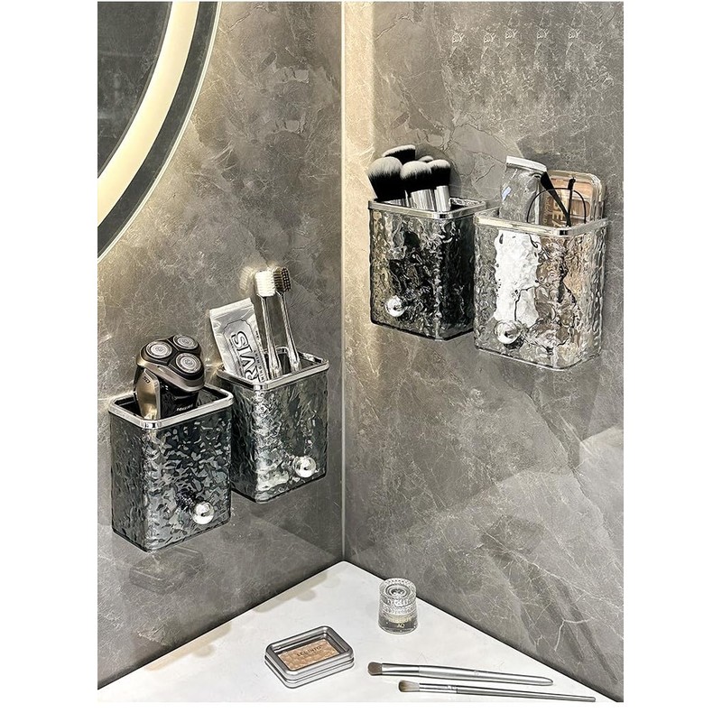 yaocoral Luxury Wall Mounted Toothbrush Holder for Tooth Brush,Set of