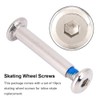 Alomejor Pack of 10 Inline Skate Wheel Bolts 31 mm