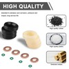 Fuel Nozzle Seal Kit,Fuel Injector Seal Washer O-Ring Kit,Diesel Injector