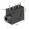 uxcell 6Pcs PCB Mount 3.5mm 5 Pin Socket Headphone Stereo