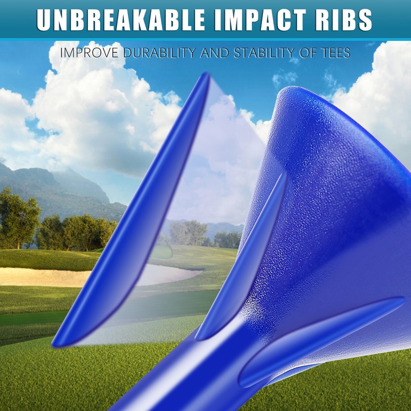 CHAMPKEY 3-1/4" Premium Golf Tees - Excellent Durability and Stability