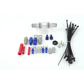 BULLZ AUDIO 4 Gauge Car Amplifier Amp Installation Power Wiring Kit | EPAK4BL