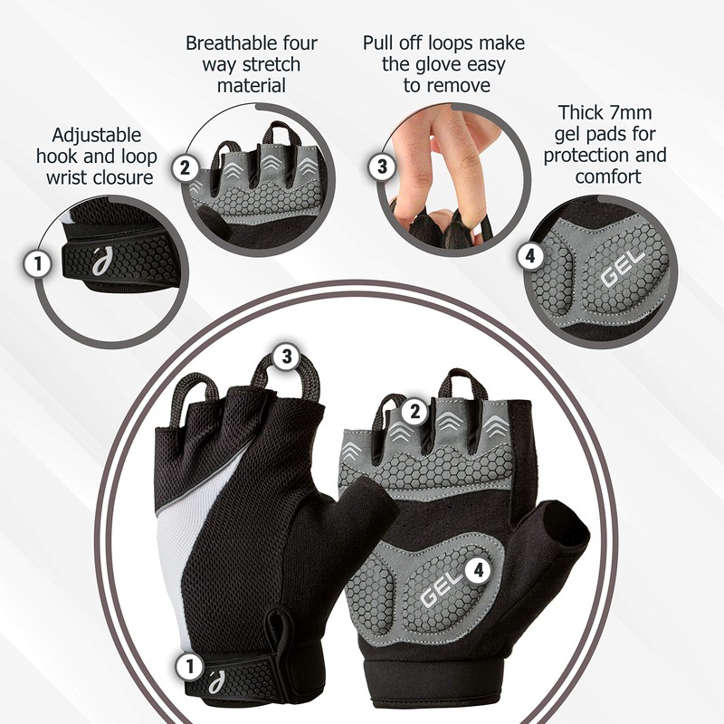Elite Cycling Project Urban Cycling Gloves Fingerless Bike Gloves with