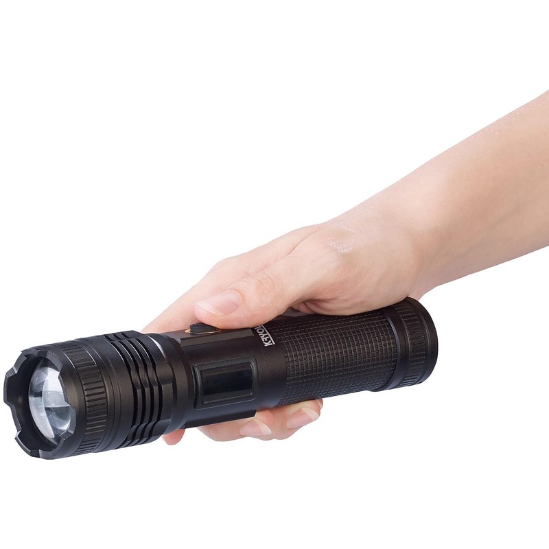 KryoLights Emergency Flashlight:12W 800 Lumens Smart Flashlight with SOS Emergency