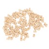 200Pcs Wooden Spools 0.55in 0.51in Unfinished Polished Wood Smoothing Wooden