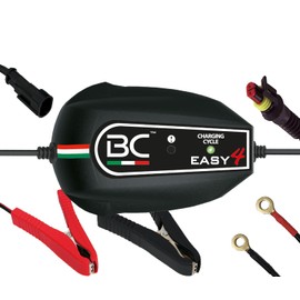 BC Easy 4 US, Intelligent 4 Steps trickle Charger,Float Charger, Battery maintainer for All 12V Lead Acid Batteries of Cars, Motorcycles and ATV. Also for Deep Cycle Batteries. 1.0 Amp