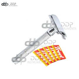 DDP Men's Traditional Classic Double Edge Shaving Safety Razor Shaver+ Blade BTS-312