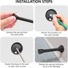85mm Spring Door Stop - Heavy Duty Metal Wall Mounted
