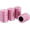 CKAuto Tire Valve Caps, Pink, 4pcs/pack, Anodized Aluminum Tyre Valve