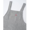 Edwin Hickory Apron, 2 Stage Adjustable Back Button, H-Shape, Both