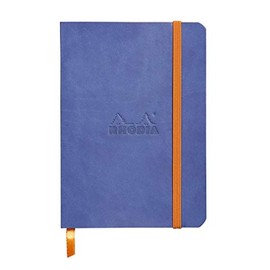 Rhodia Rhodiarama SoftCover Notebook - 72 Dots Sheets - 4 x 5 1/2 - Sapphire Cover