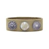 Quiges Women's Click Button 18 mm Chunk Horoscope Capricorn for