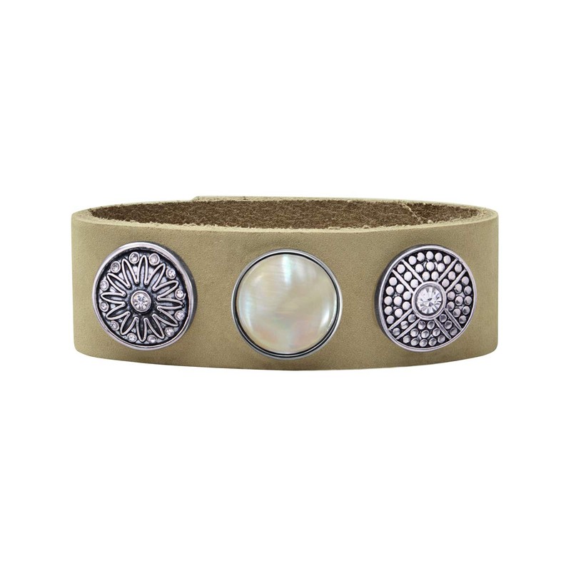 Quiges Women's Click Button 18 mm Chunk Horoscope Capricorn for