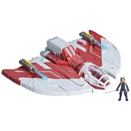 STAR WARS STAR WARS Mission Fleet T-6 Jedi Shuttle, 2.5-Inch Scale Ahsoka Action Figure Set, Ships, Toys for 4 Year Old Boys & Girls