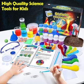 UNGLINGA 60+ Science Experiment Kits for Kids Boys Girls Toys Gifts, Science Lab STEM Activities Educational Project with Chemistry Set, Erupting Volcano, Magic Colour