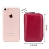 EASTNIGHTS Leather Credit Card Wallet RFID Blocking Zipper Card Case