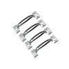 QCAA Garage Door Pull Handle, 6-1/2", Steel, Zinc, 4 Pack,