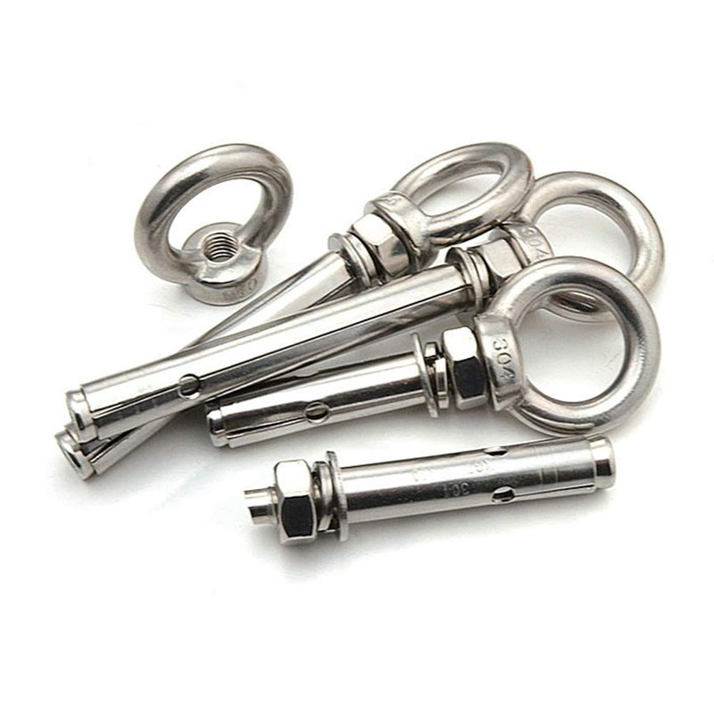 Preamer 5-Pack Eyebolt Bolt Stainless Steel Wall Concrete Brick Anchor